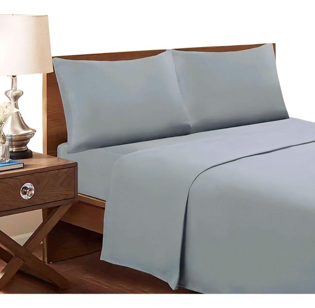 Juego De Sabanas King 144 Hilos Gris-0