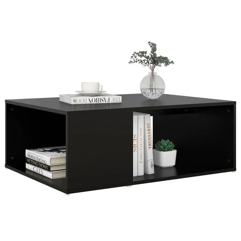 Mesa de Centro Minimalista con Espacios de Almacenamiento 7-0