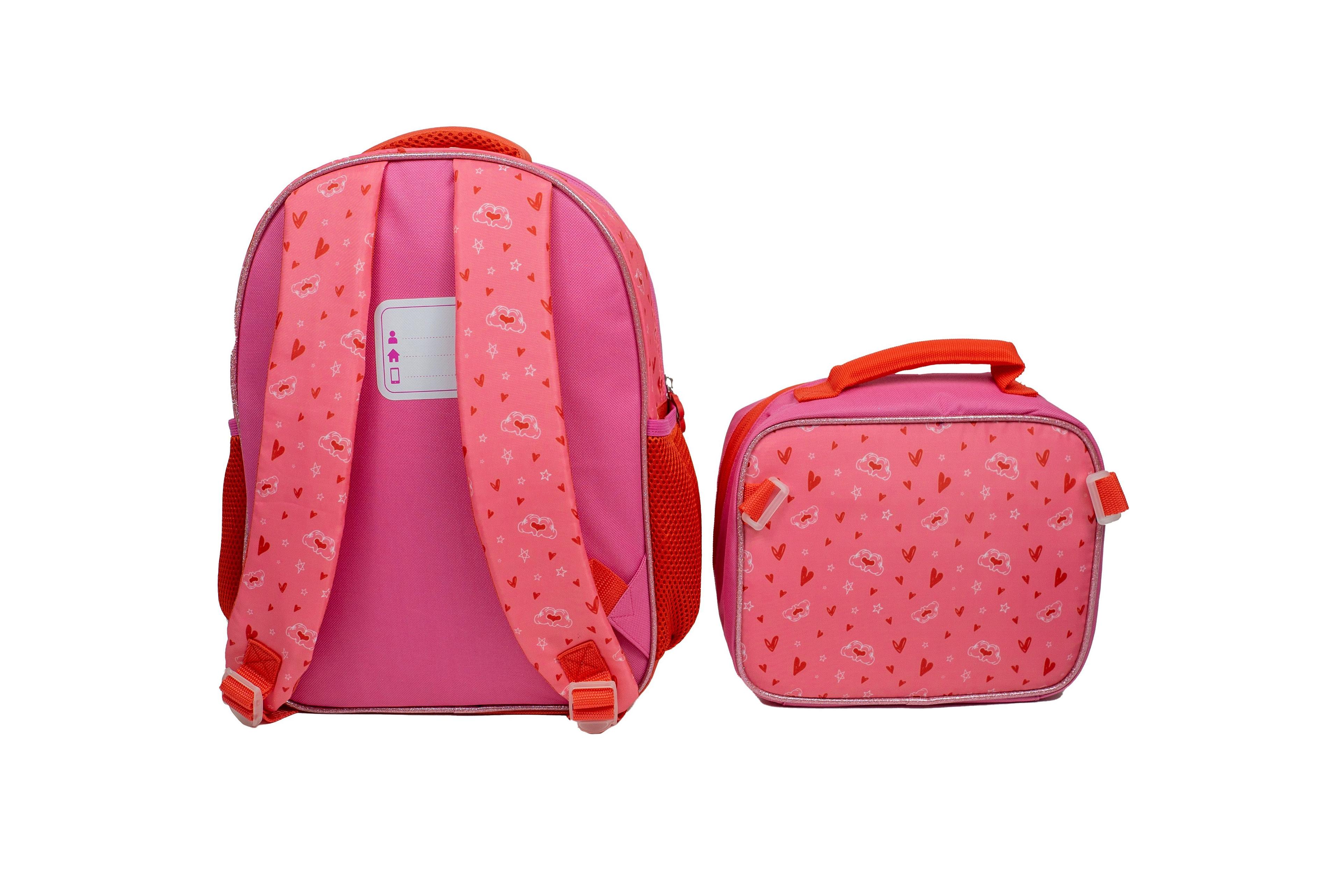Pack Mochila con Lonchera Escolar Niña Minnie Mouse - Rosado - Disney-1