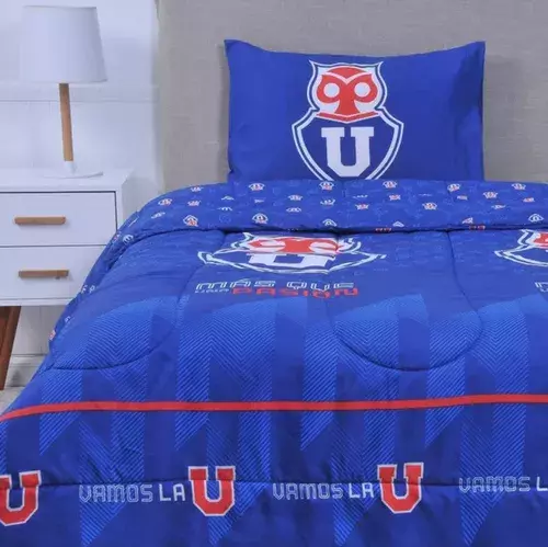 Universidad De Chile - Plumón Reversible 1.5 Plazas - Mashini-0