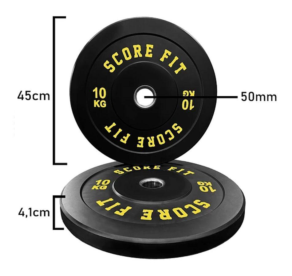 Par Discos Olimpicos Bumper 10 Kg (total 20kg)-1