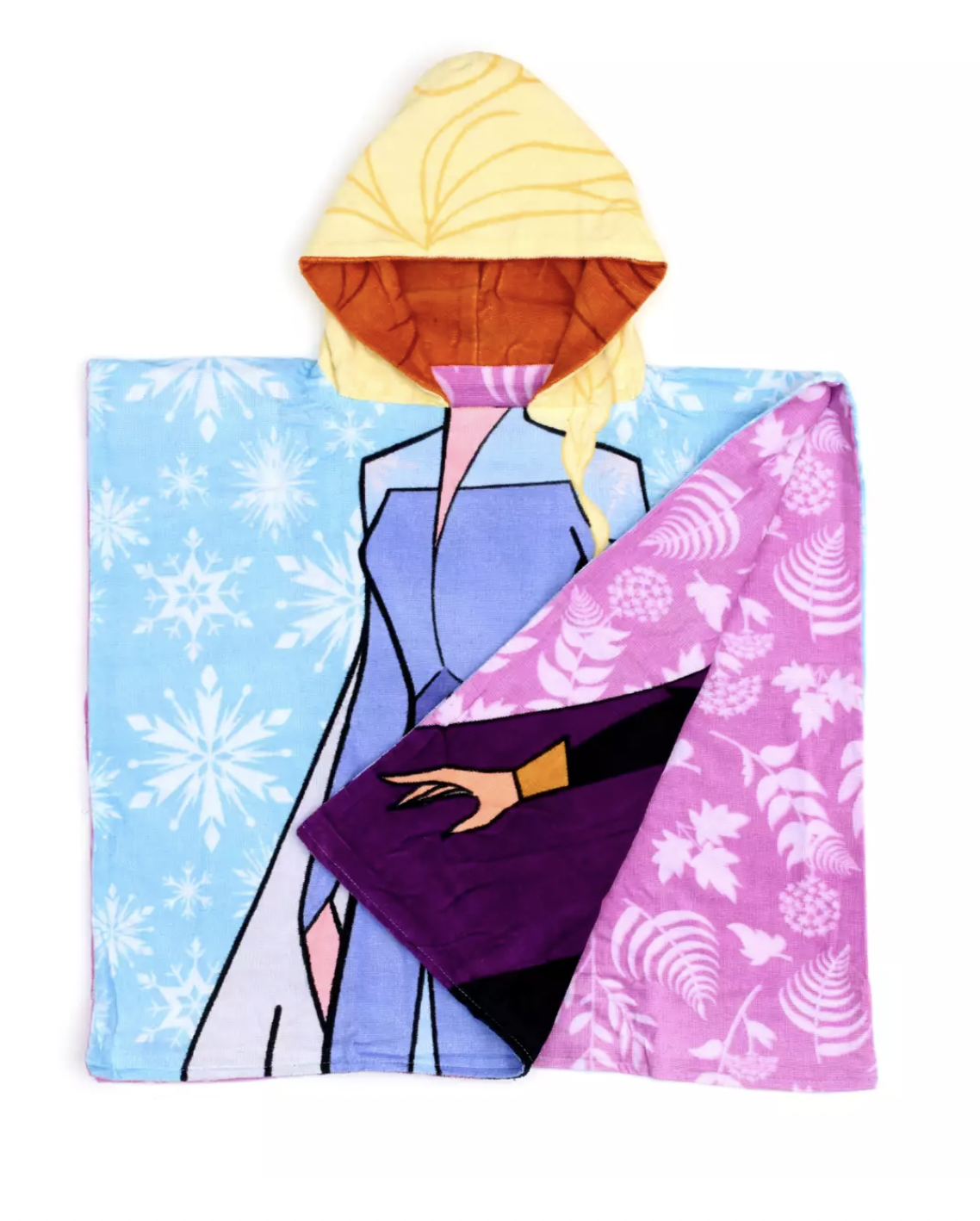 TOALLA CON CAPUCHA REVERSIBLE FROZEN 2-4