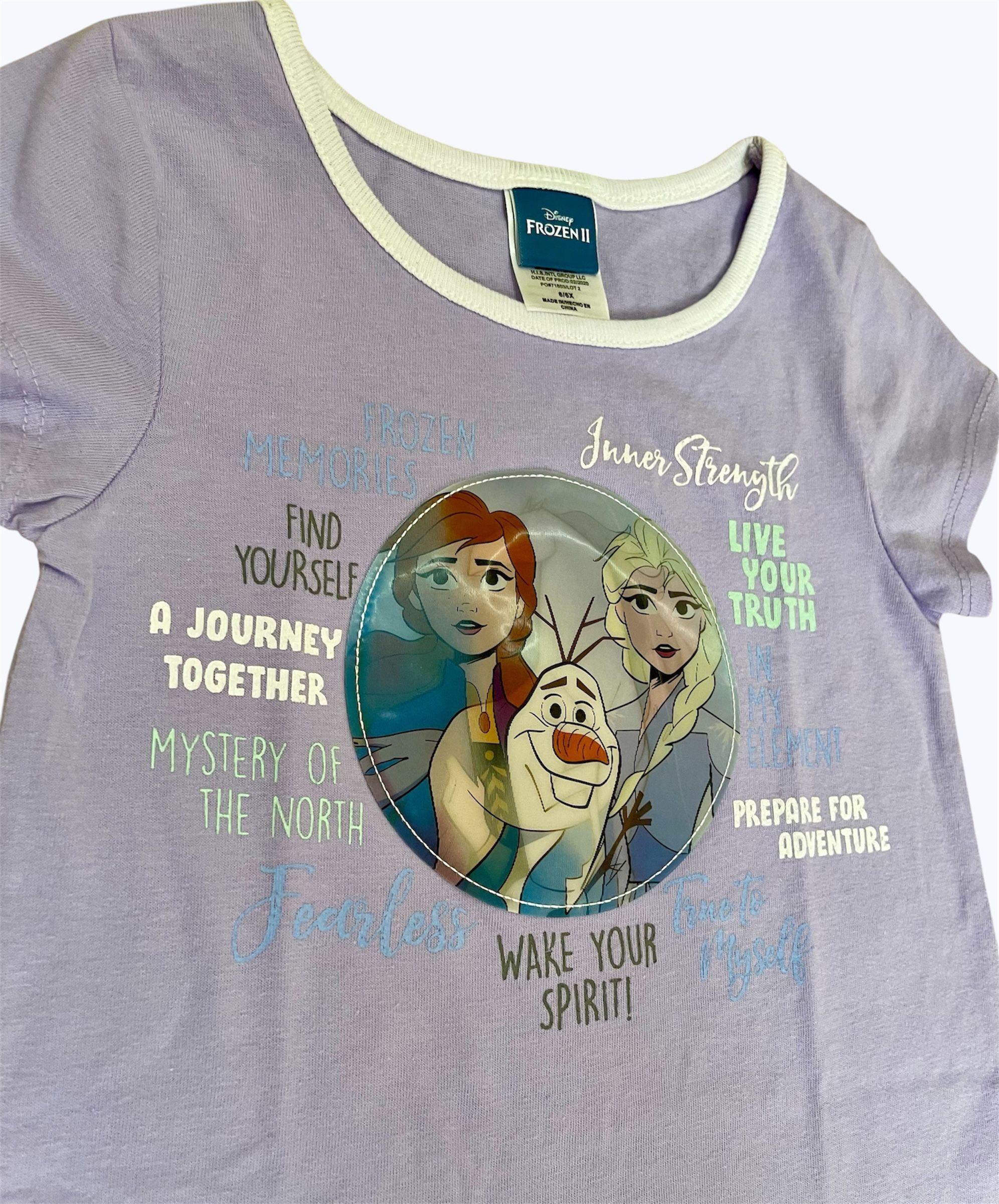 POLERA FROZEN II 3D TALLA 6 AÑOS-2