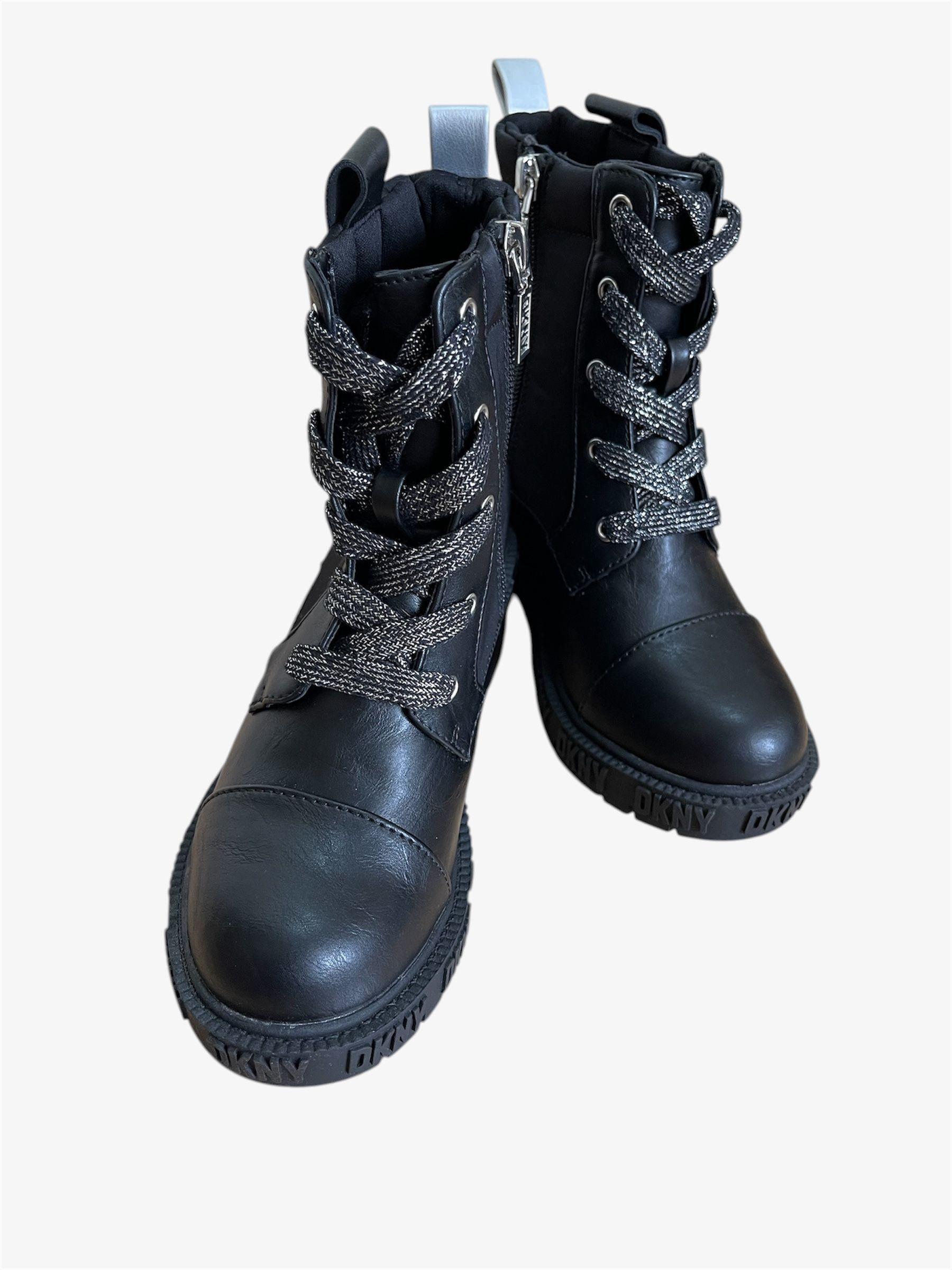 BOTINES DONNA KARAN PARA NIÑAS TALLA 32-3