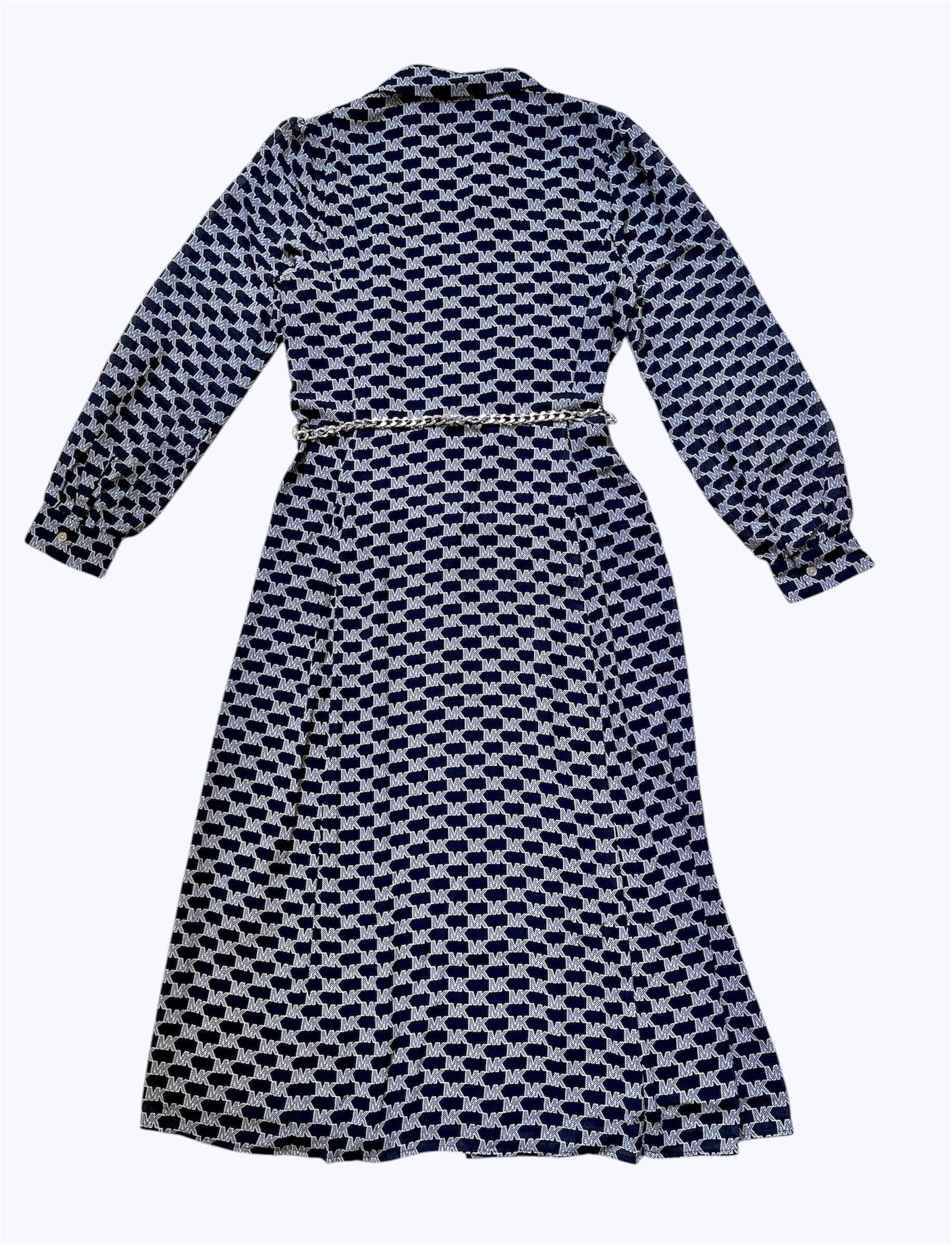 VESTIDO MICHAEL KORS CON CINTURÓN METÁLICO TALLA M-7