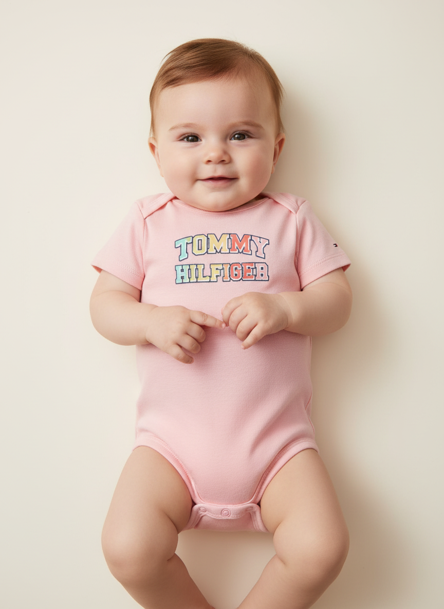 PACK X 4 BODYS TOMMY HILFIGER DE 6 A 9 MESES-2