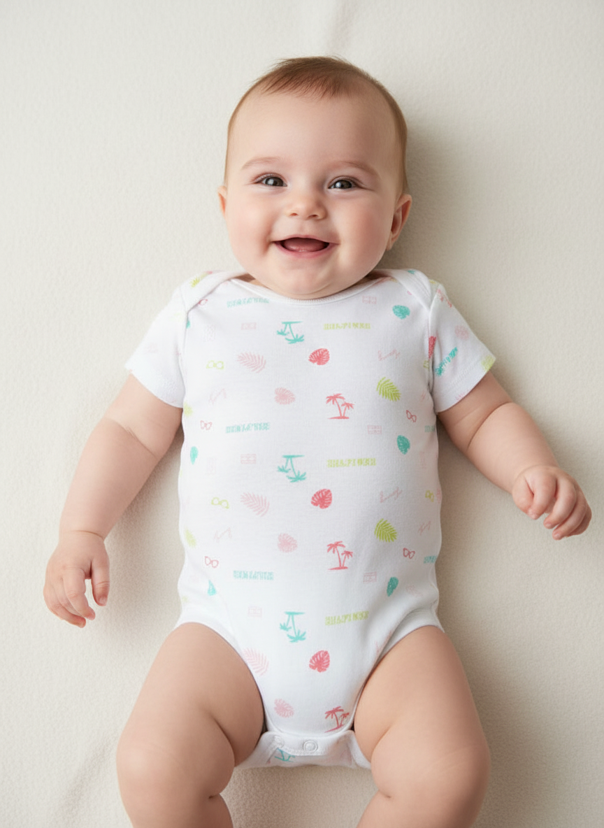 PACK X 4 BODYS TOMMY HILFIGER DE 6 A 9 MESES-4