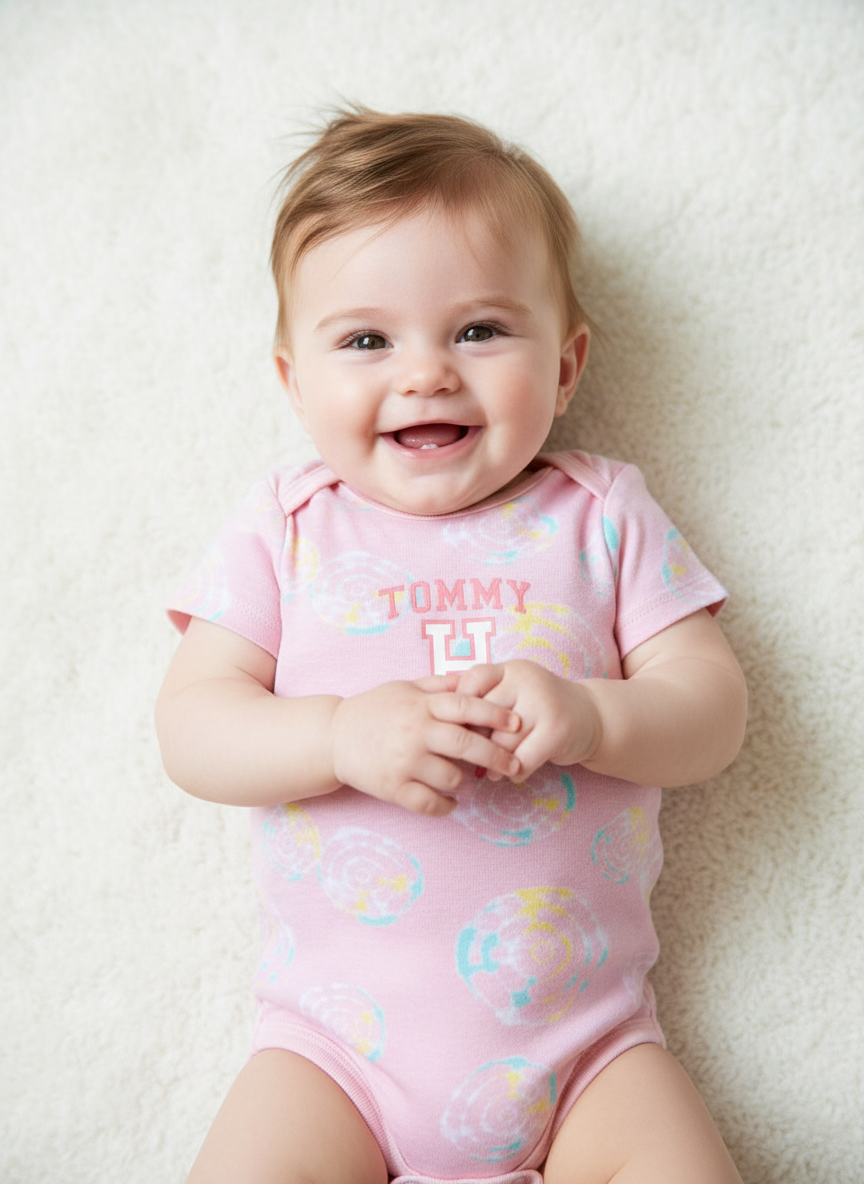 PACK X 4 BODYS TOMMY HILFIGER DE 6 A 9 MESES-5