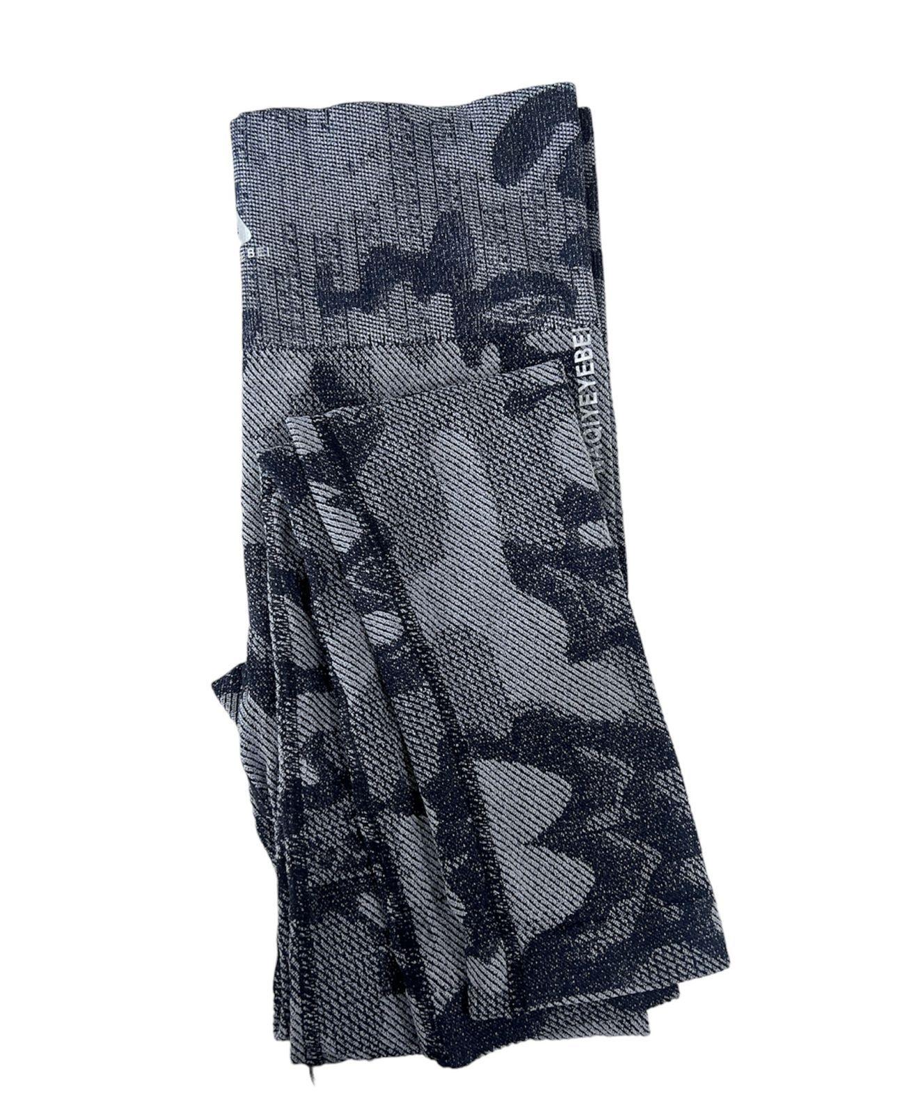 Leggins Mujer Deportivo Cintura Alta Gimnasio Yoga Camuflaje Negro TALLA UNICA-1