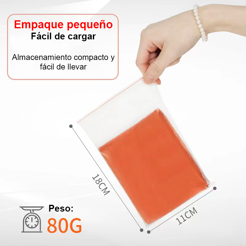 Capa De Lluvia Poncho Termico Impermeable De Emergencia-1