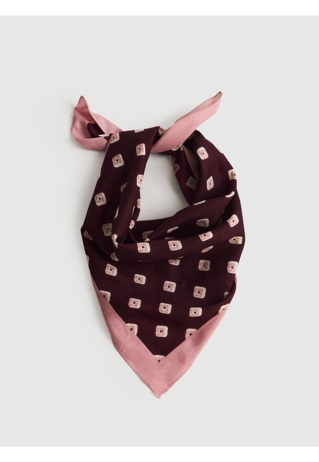 Bandana Con Diseño De Cuadrados-0