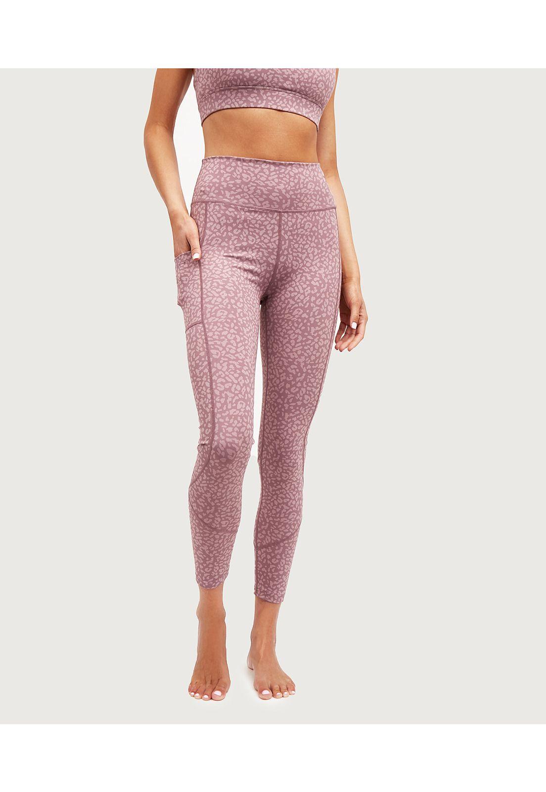 Calza Deportiva Animal Print Rosado-0