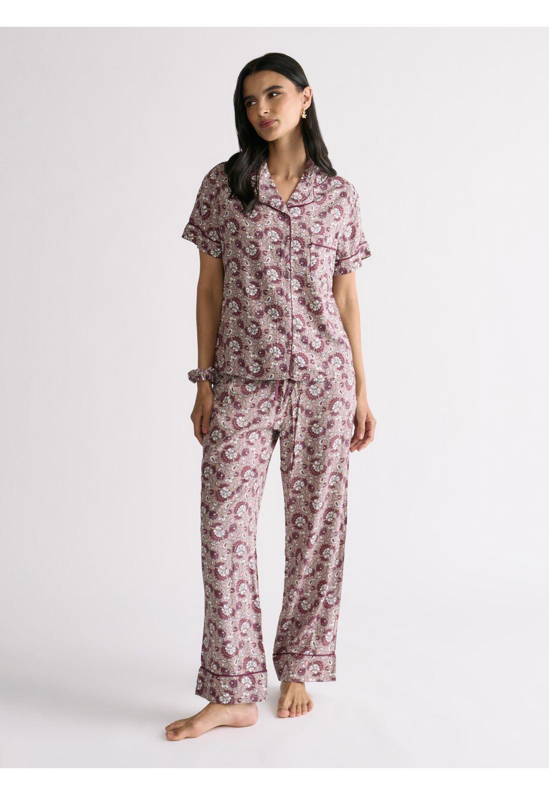 Set Pijama Camisero Flores Dreamy-2