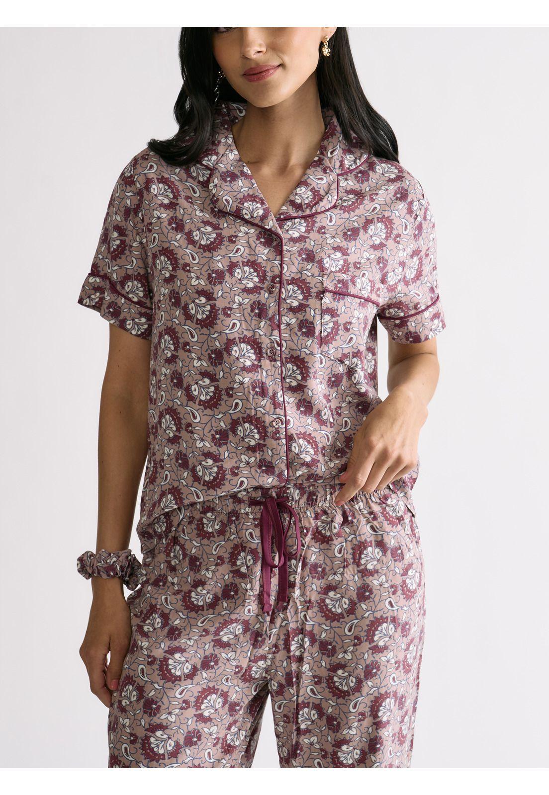 Set Pijama Camisero Flores Dreamy-3