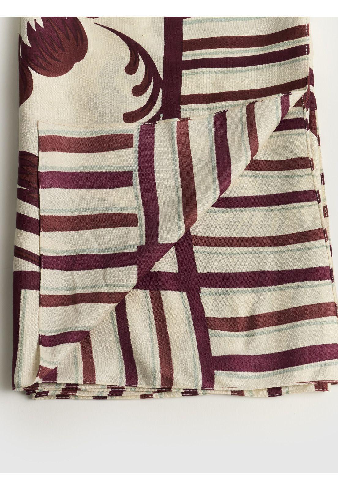 Pañuelo Cuadrado Estampado Flores Boho-2