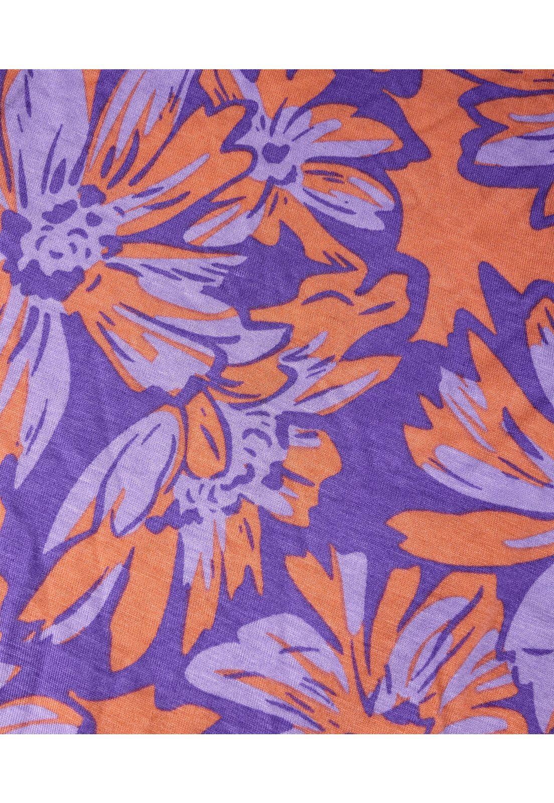 Camisa De Dormir Dreamy Orange Lotus Lounge-2