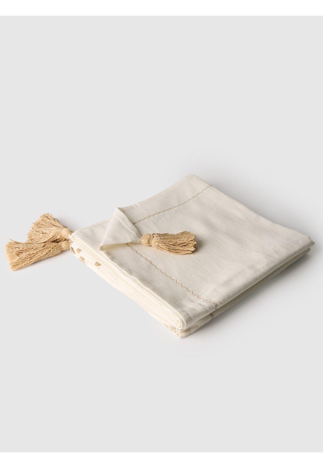 Manta Palmeras Bordadas 120 x 230 cm-1