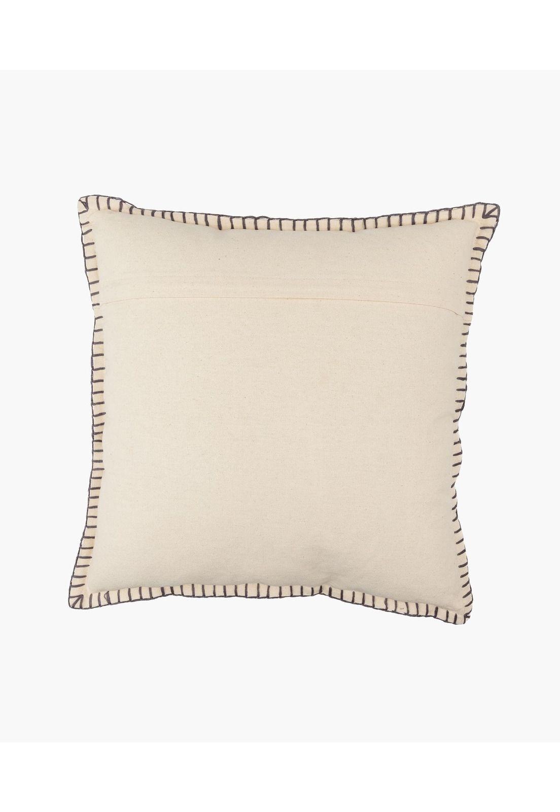 Funda de Cojín Algodón Palmera Bordada 45 X 45 Cm Beige-2