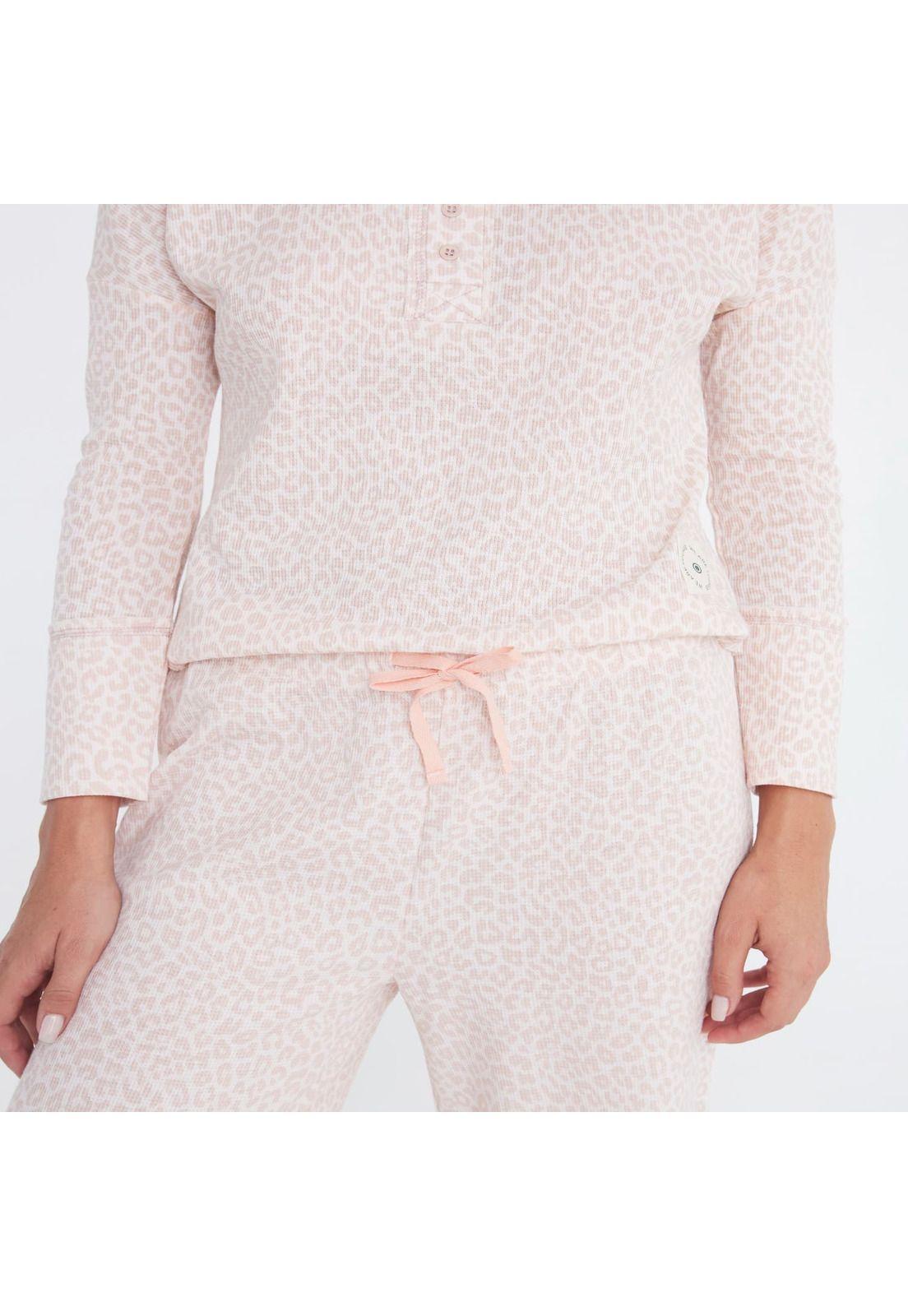 Pijama Mujer Relounge Largo Rosado-2