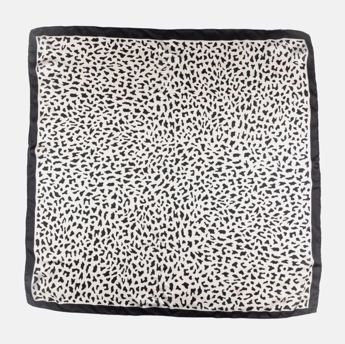 Set Pañuelo Y Aros Mujer Animal Print Blanco-0