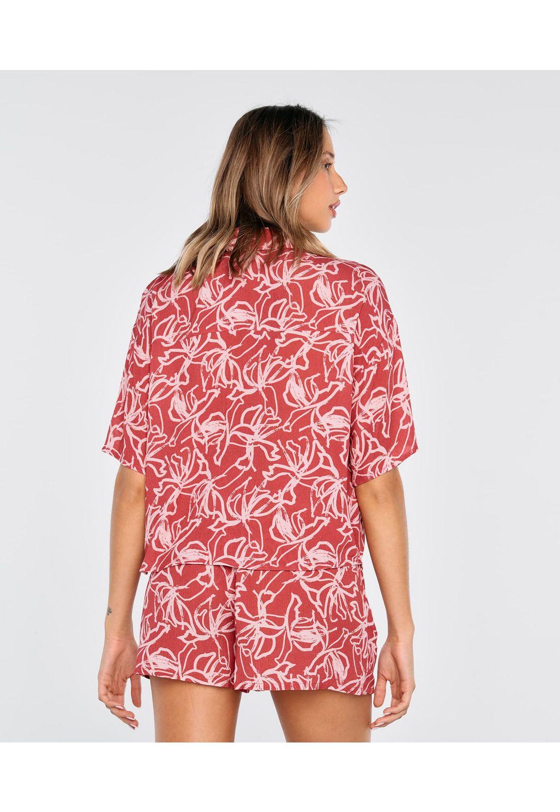 Short Mujer Bolsillos Flower Dance-2