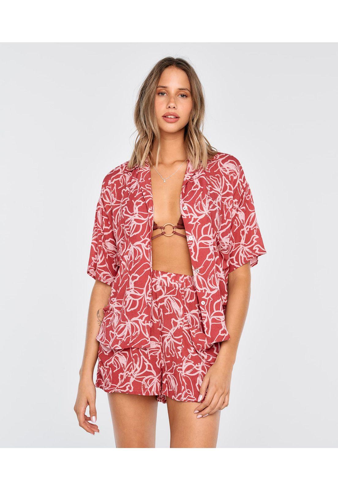 Short Mujer Bolsillos Flower Dance-3
