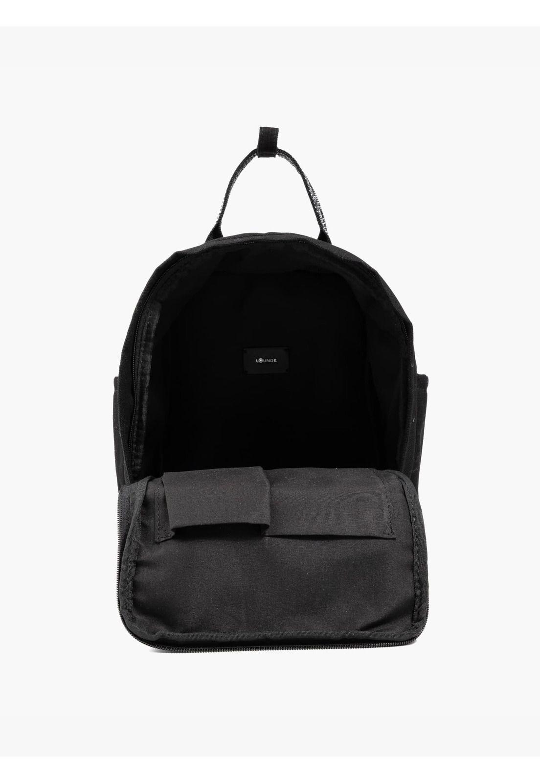 Mochila Pequeña Canvas Negro-2