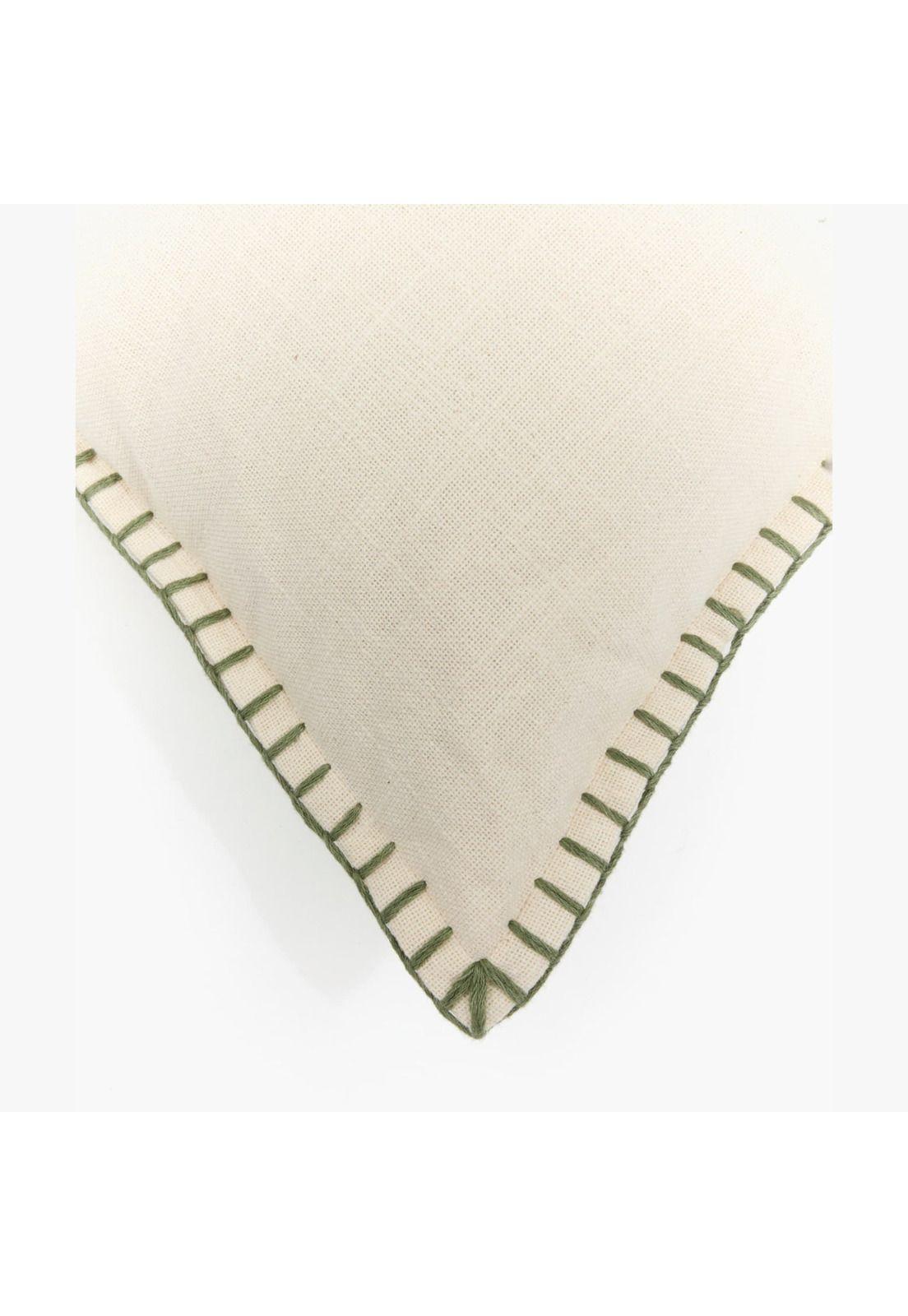 Cojín Palmera Bordada Beige-2