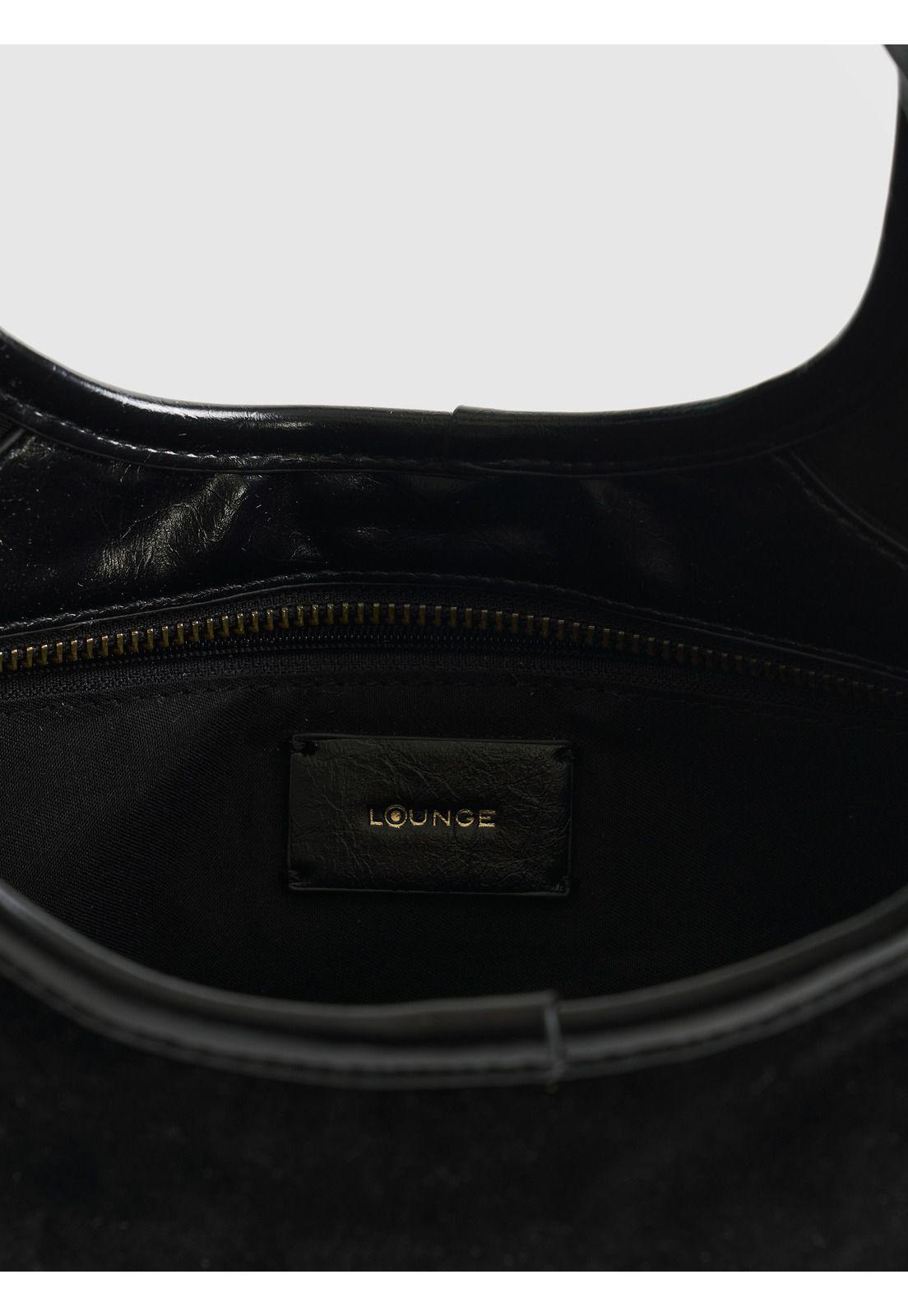 Cartera De Hombro Mujer Fake Suede Broche-4