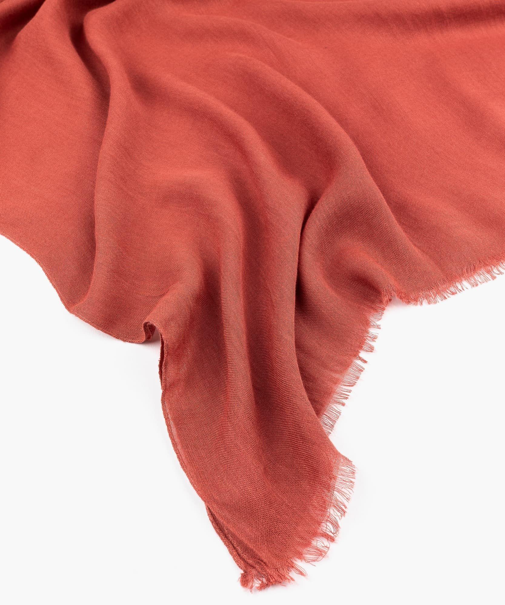 Estola Mujer Lisa Terracota-0