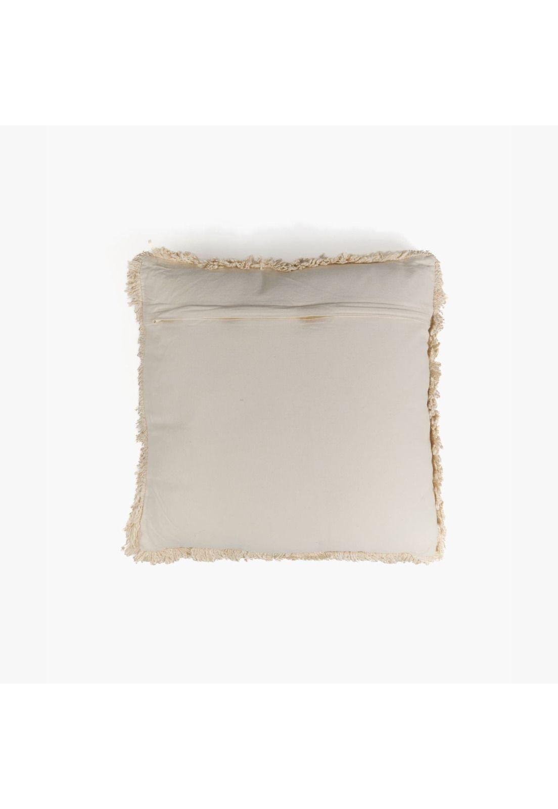 Cojín Boho Algodón Detalle Costuras-2