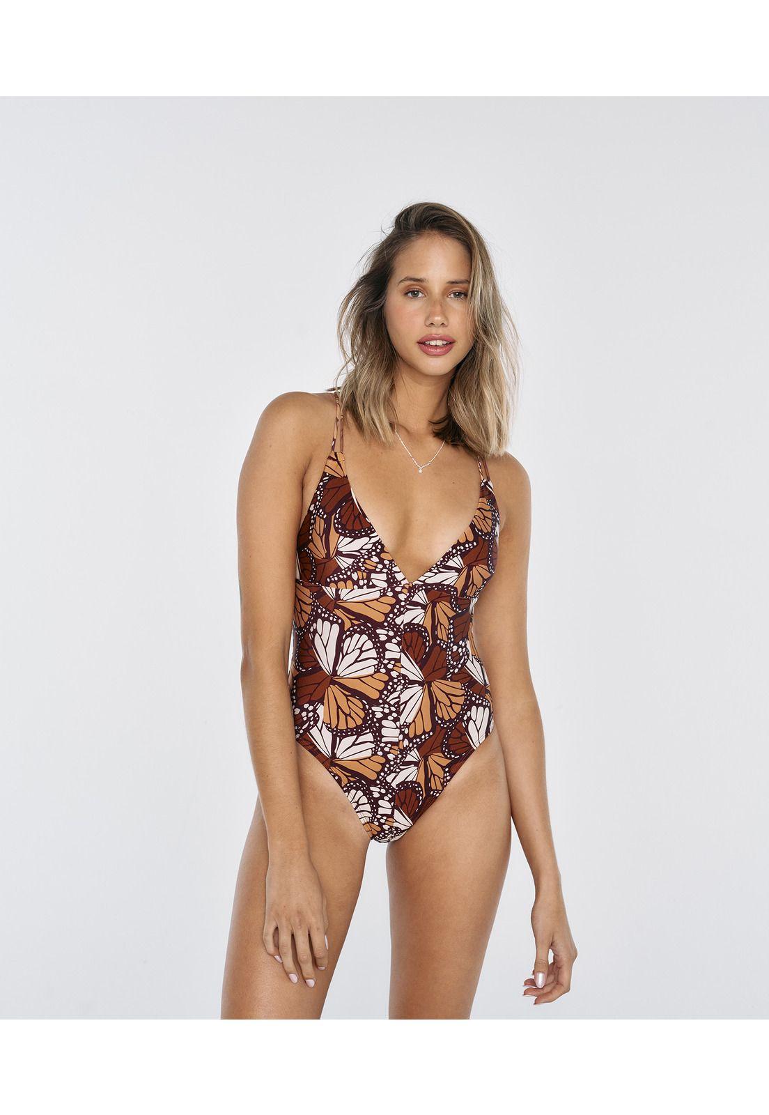 Traje De Baño Mujer Escote Mixed Butterfly-0