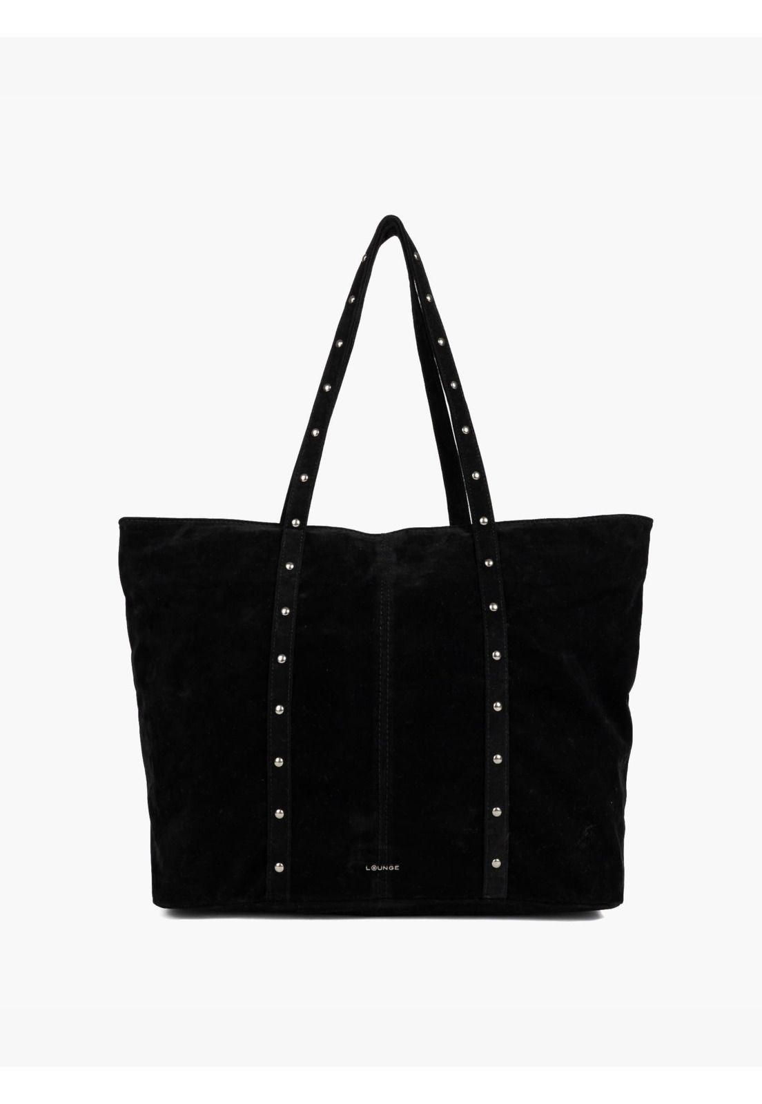 Cartera Tote Boho Efecto Gamuza Tachas -0