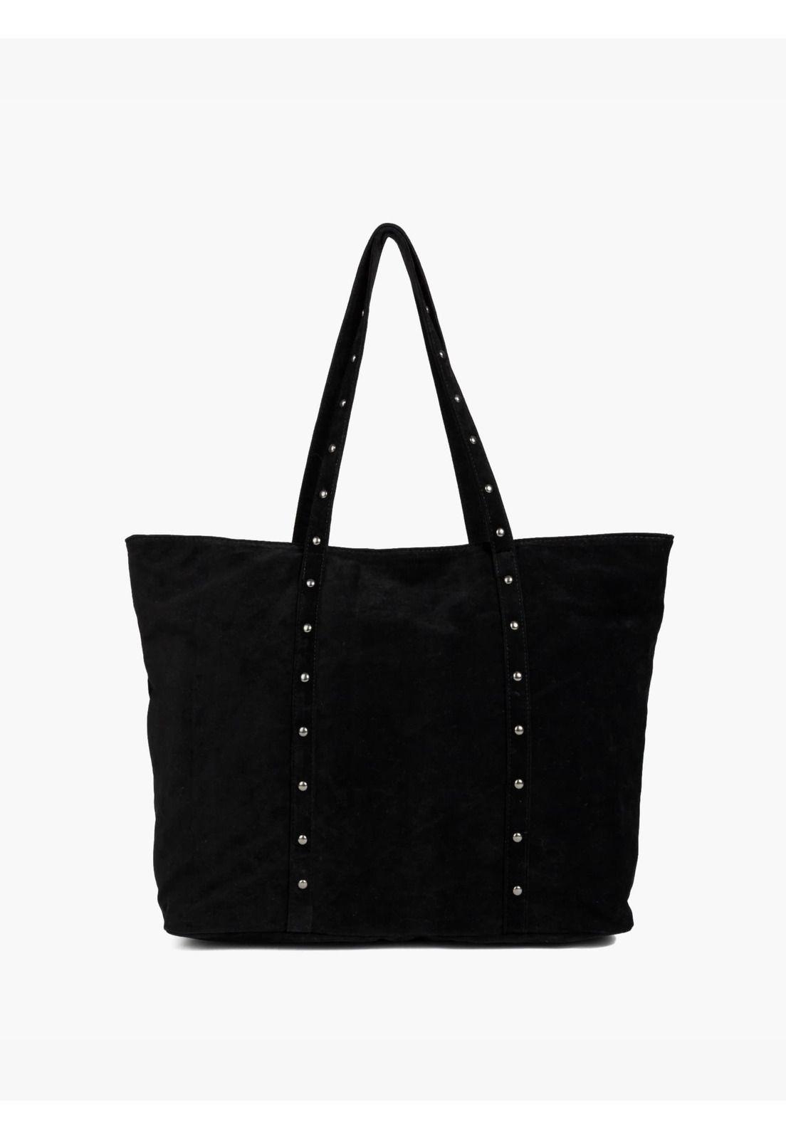 Cartera Tote Boho Efecto Gamuza Tachas -1