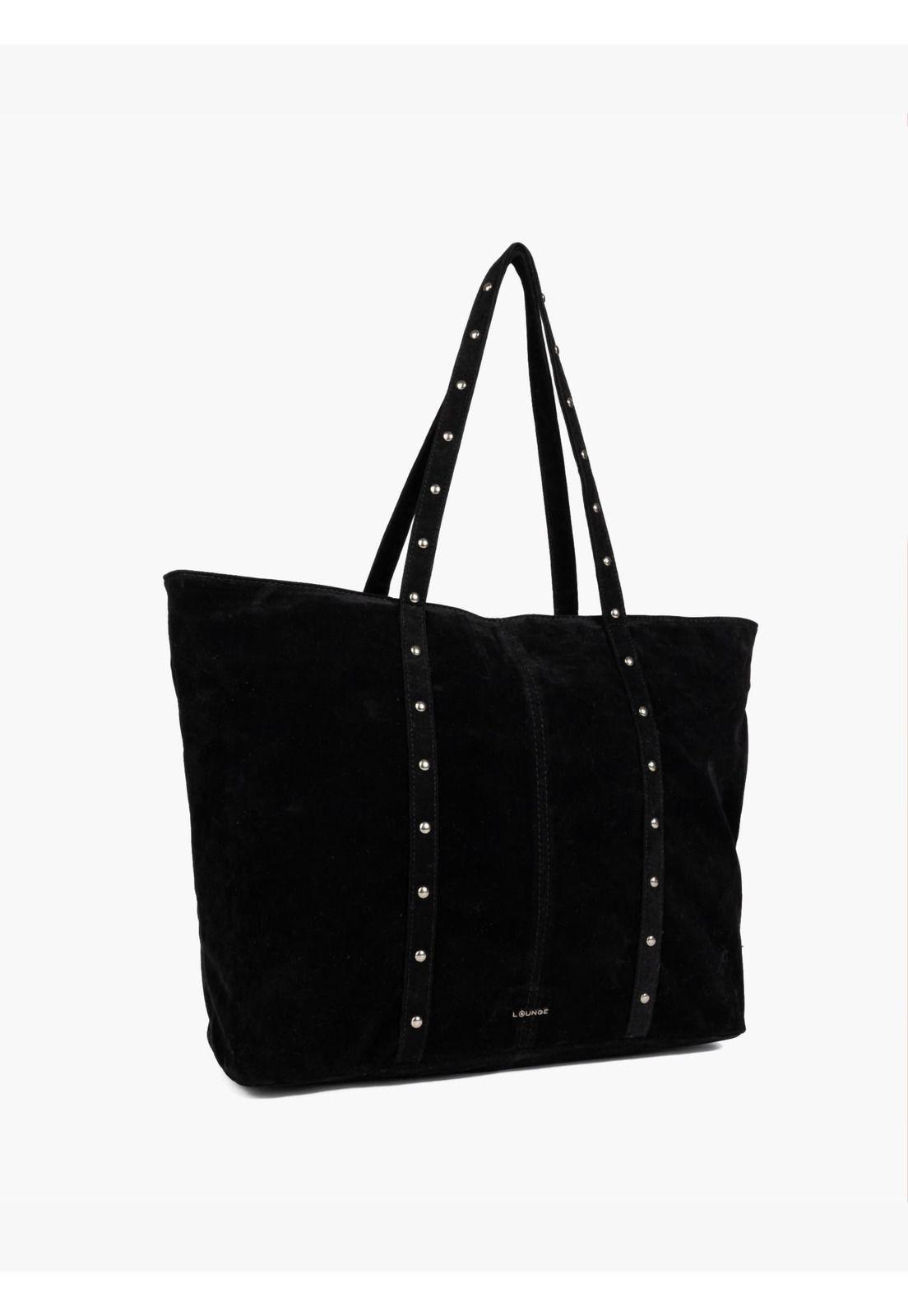 Cartera Tote Boho Efecto Gamuza Tachas -2