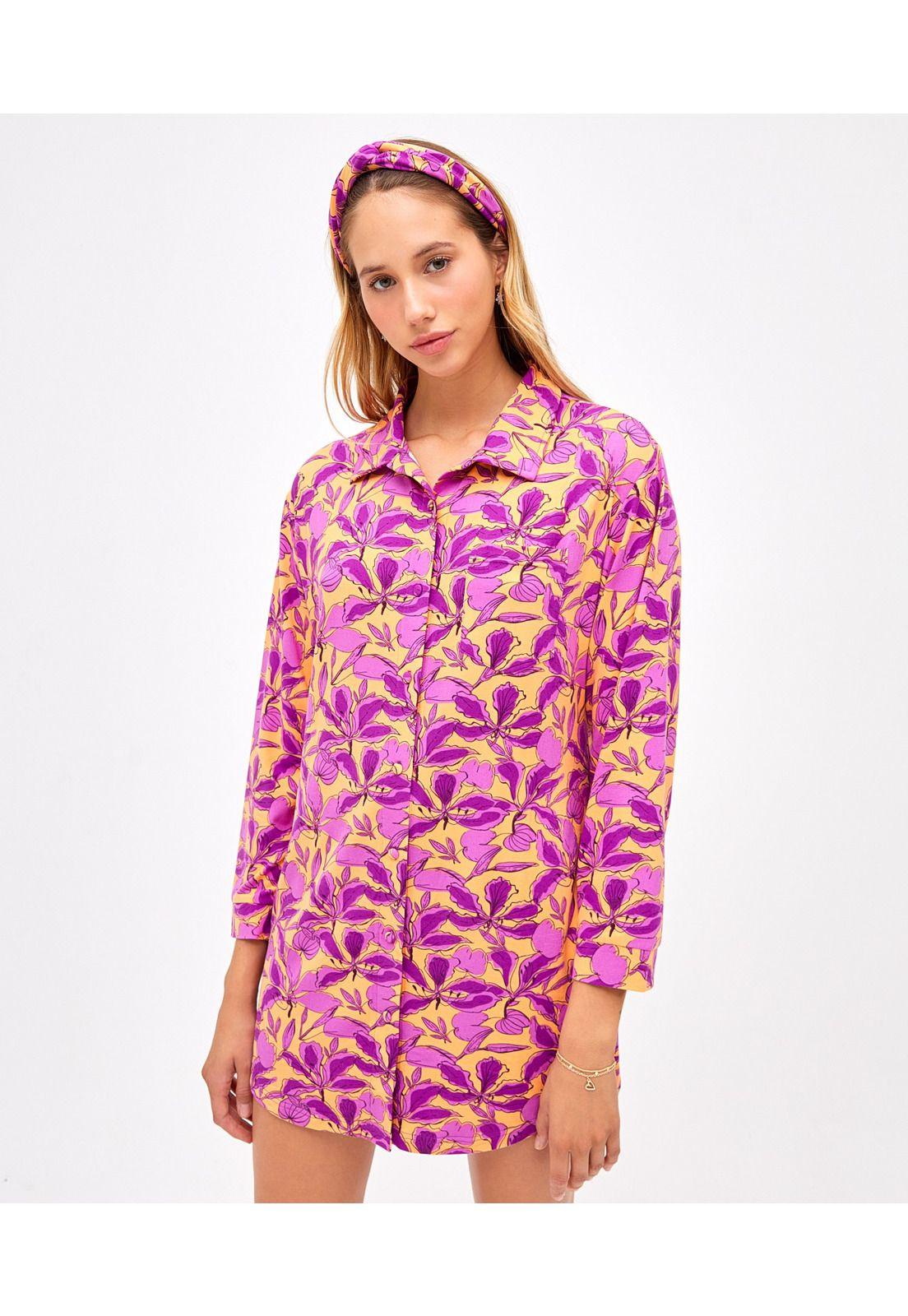 Set Pijama + Cintillo Dreamy Magnolia Garden Lounge-0