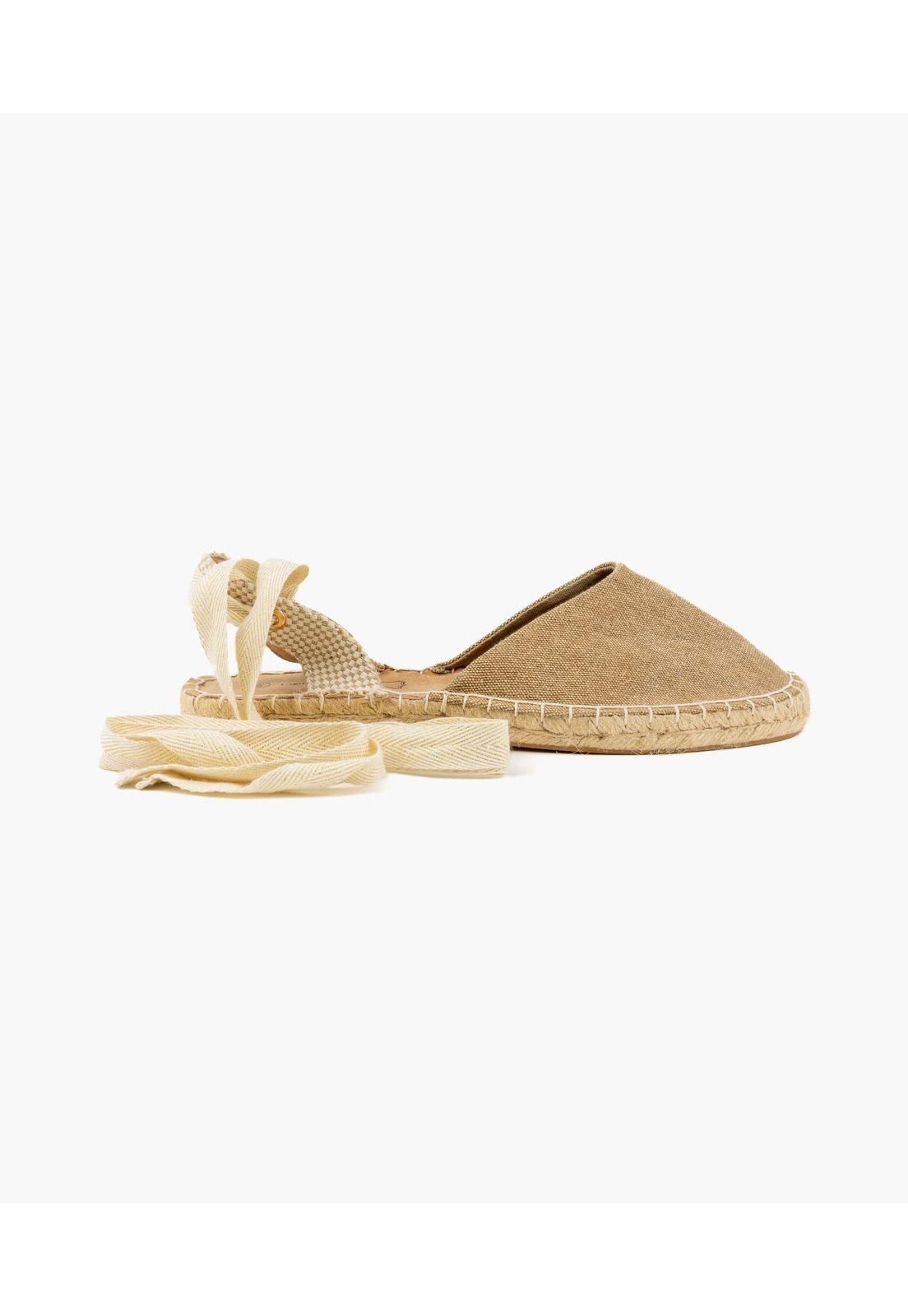 Sandalias Mujer Alpargatas Cinta Café-0