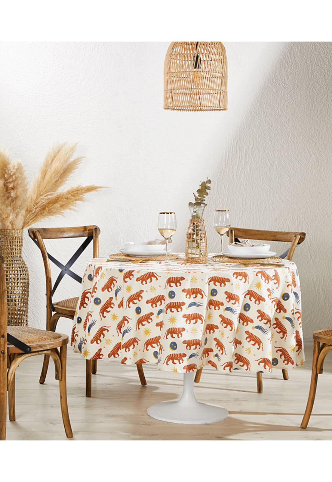 Mantel Tigres Misticos Colores Diámetro 200-0