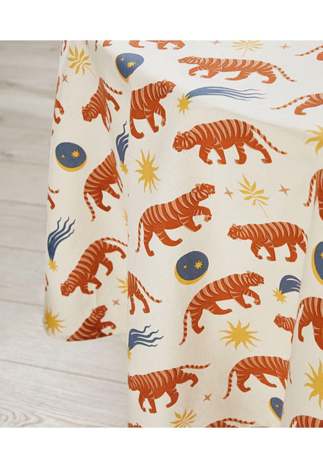 Mantel Tigres Misticos Colores Diámetro 200-1