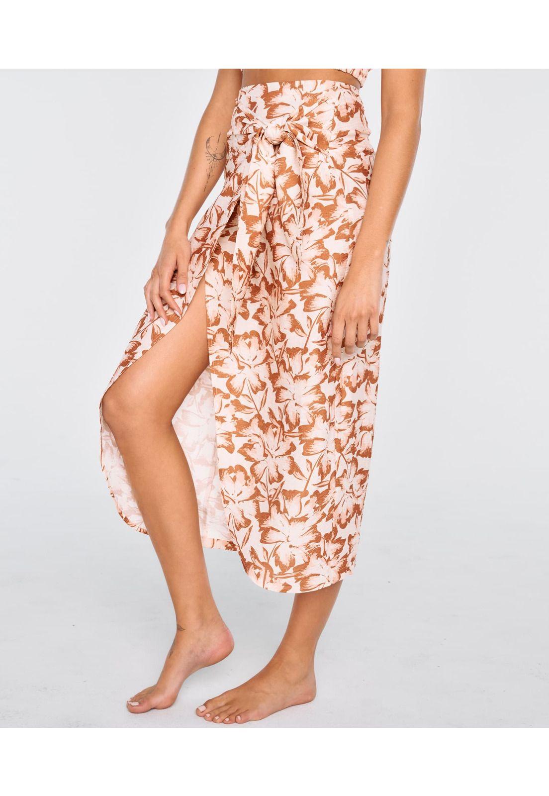 Falda Mujer Larga Nudo Magnolia Dream-0