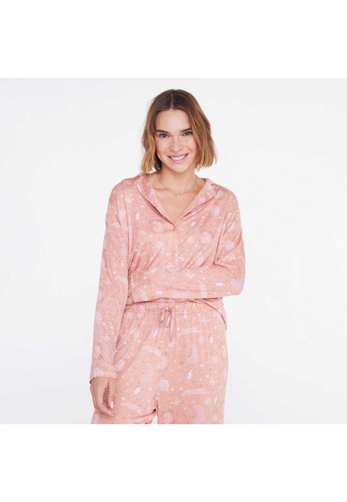 Pijama Dreamy Camisero Manga Larga-1