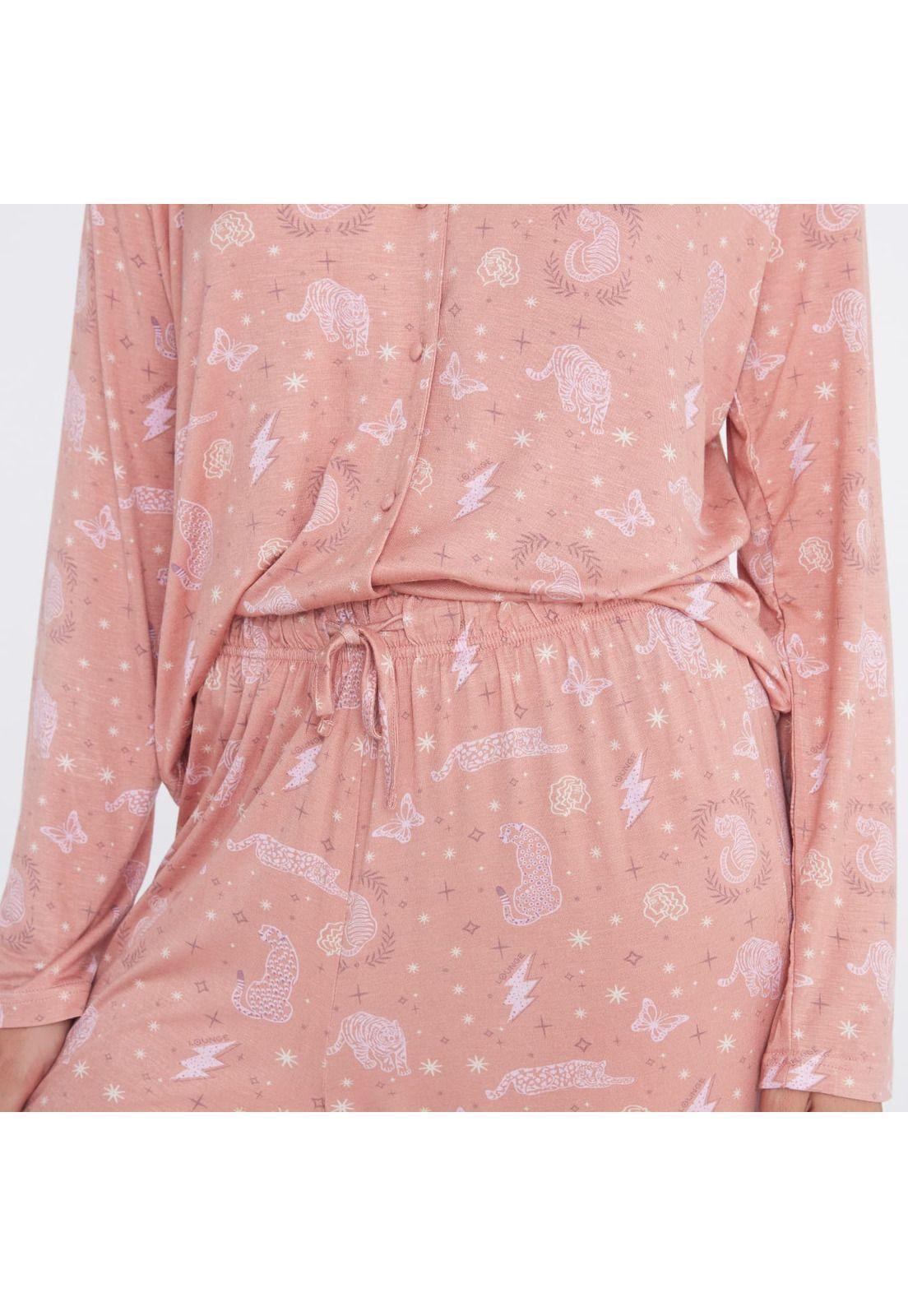 Pijama Dreamy Camisero Manga Larga-2