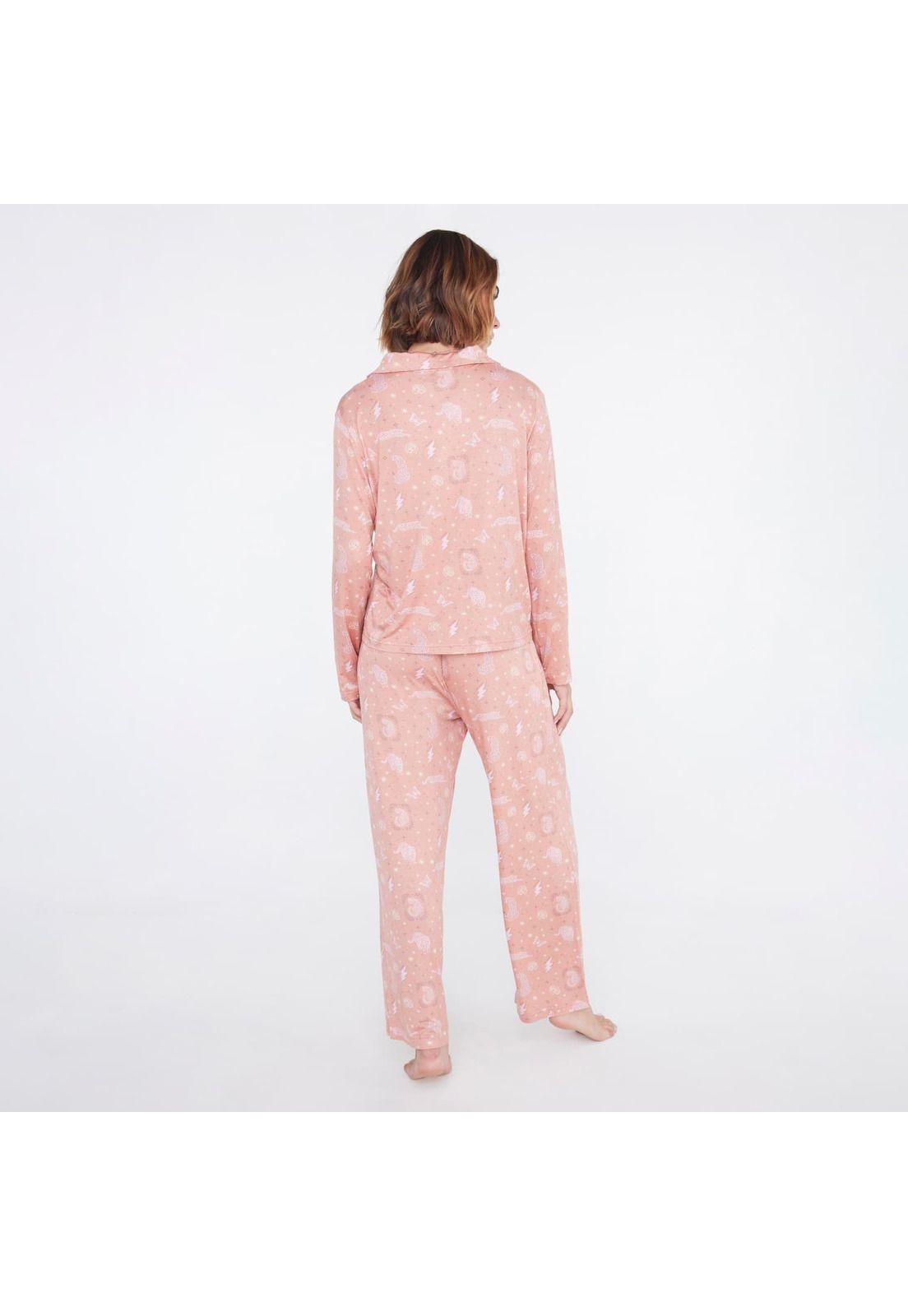 Pijama Dreamy Camisero Manga Larga-3