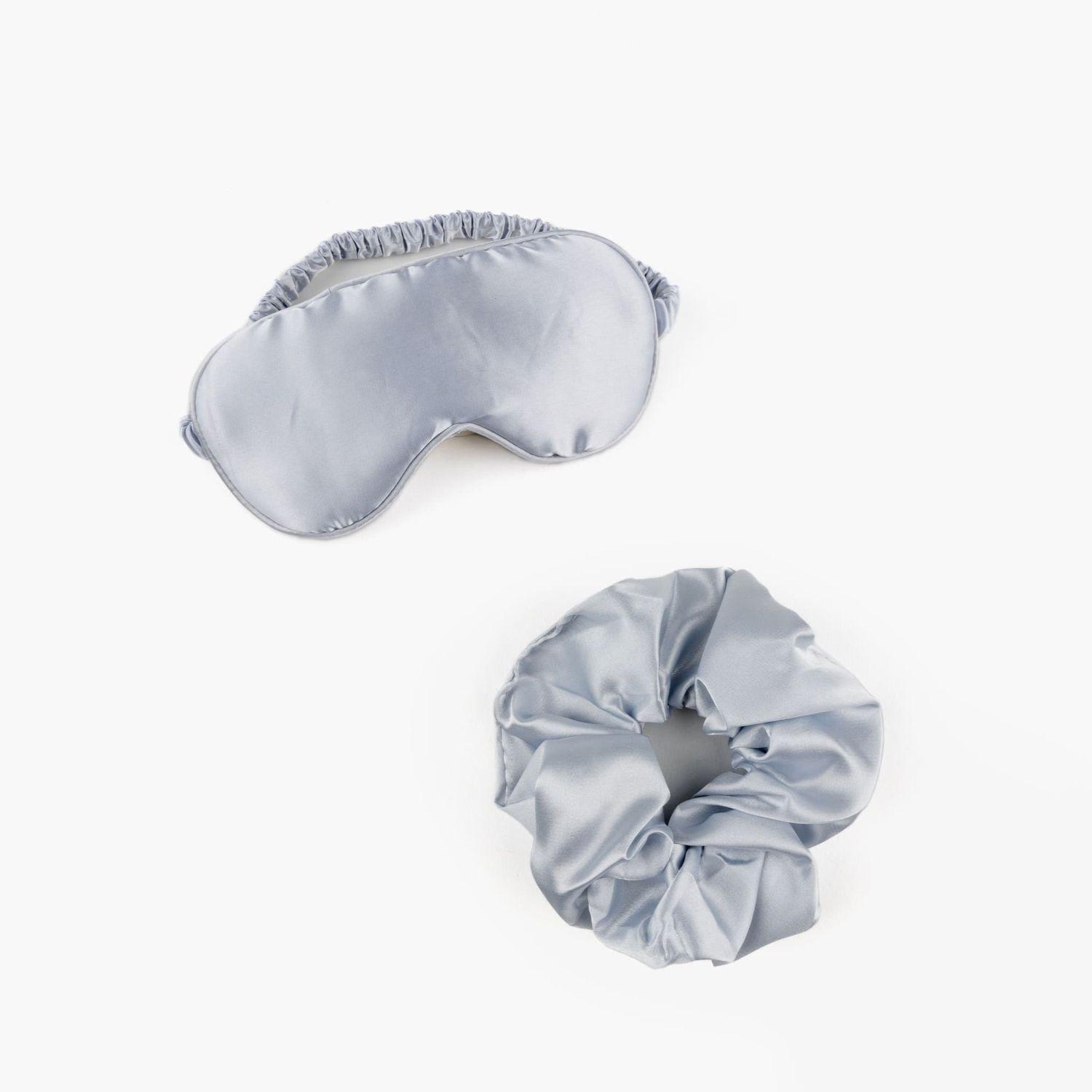 Set Para Dormir Mujer Satinado Celeste-2