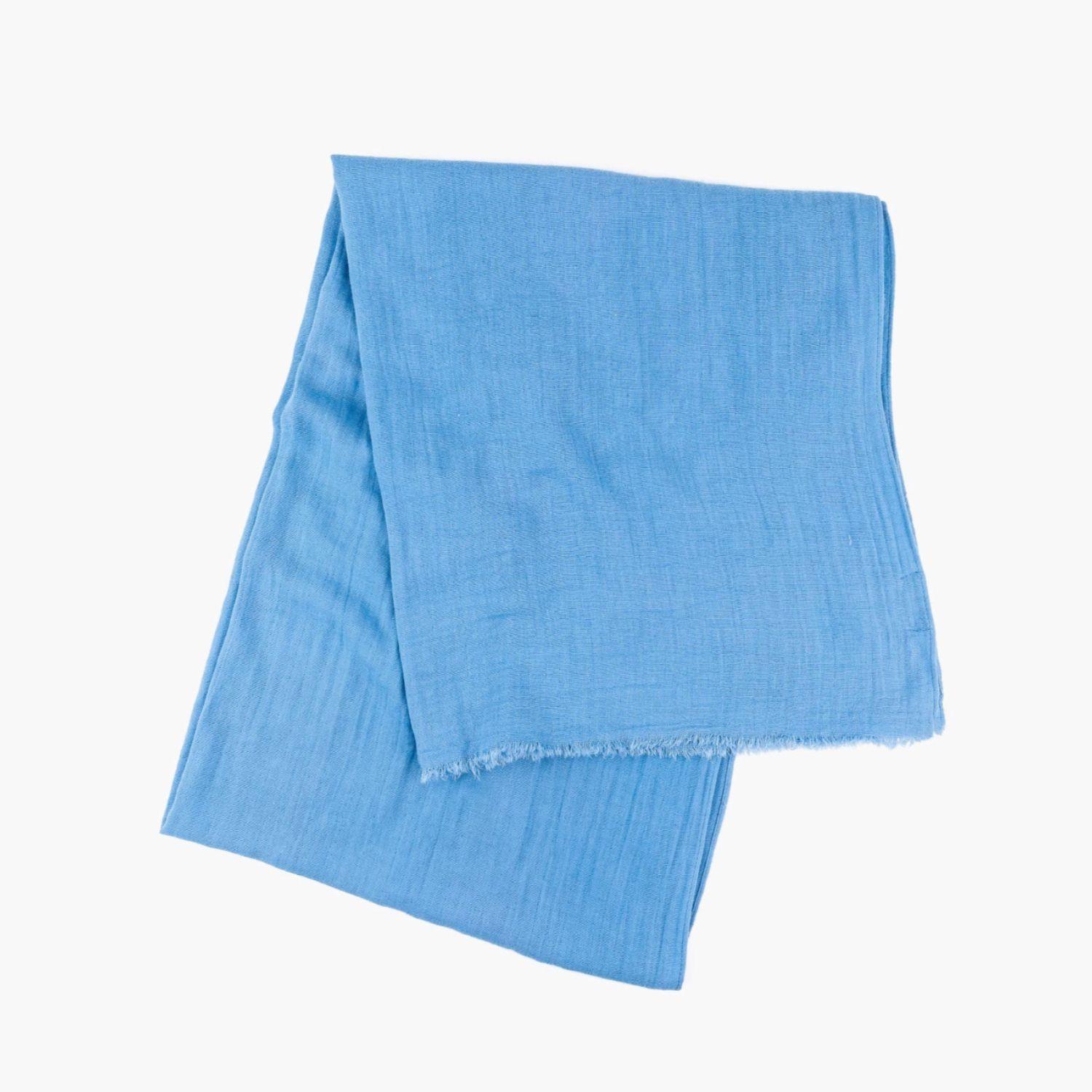 Estola Mujer Unicolor Azul-0