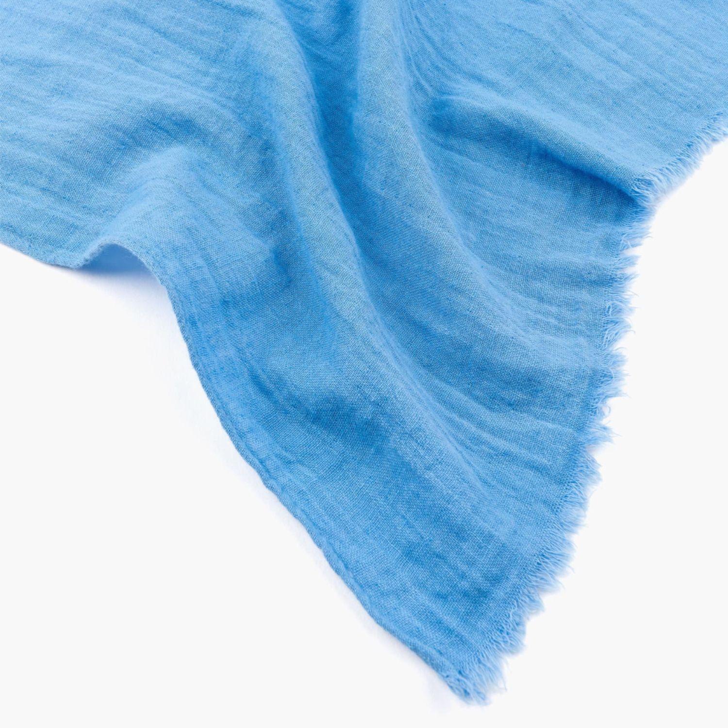 Estola Mujer Unicolor Azul-1