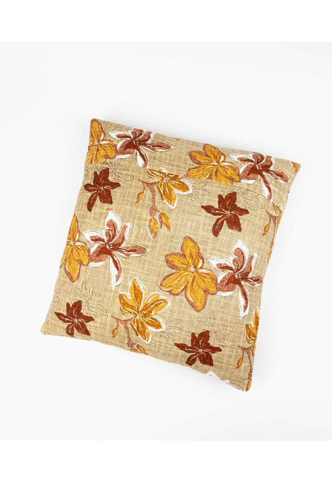 Cojín 45 X 45 Cm Flores Lounge Beige-1