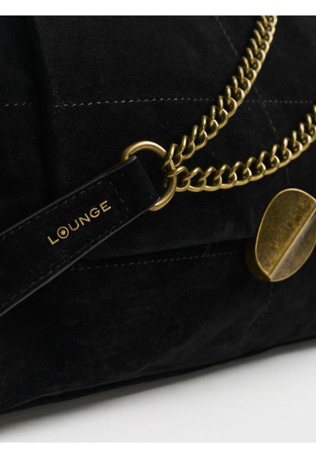 Cartera De Hombro Fake Suede Costuras-3