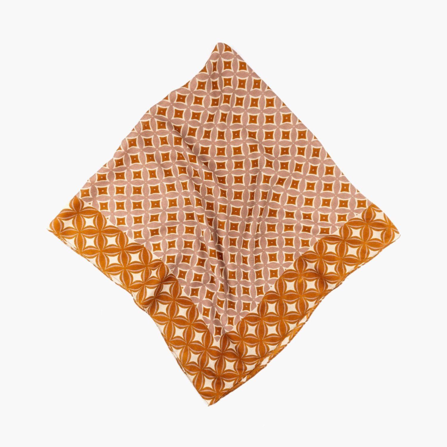 Pañuelo Mujer Retro Café-1