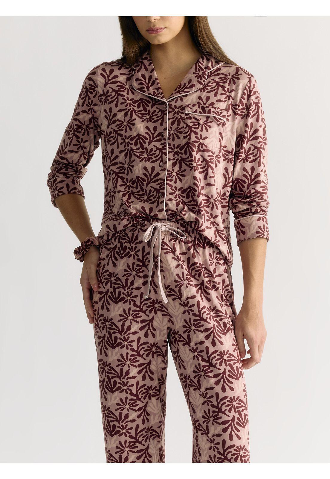 Set Pijama Flores Bicolor Dreamy-3